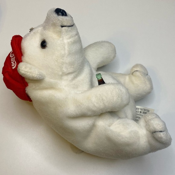 1997 Collectible Coca Cola Polar Bear Bean Bag Plush Beanie Baby #0111 - Picture 7 of 11